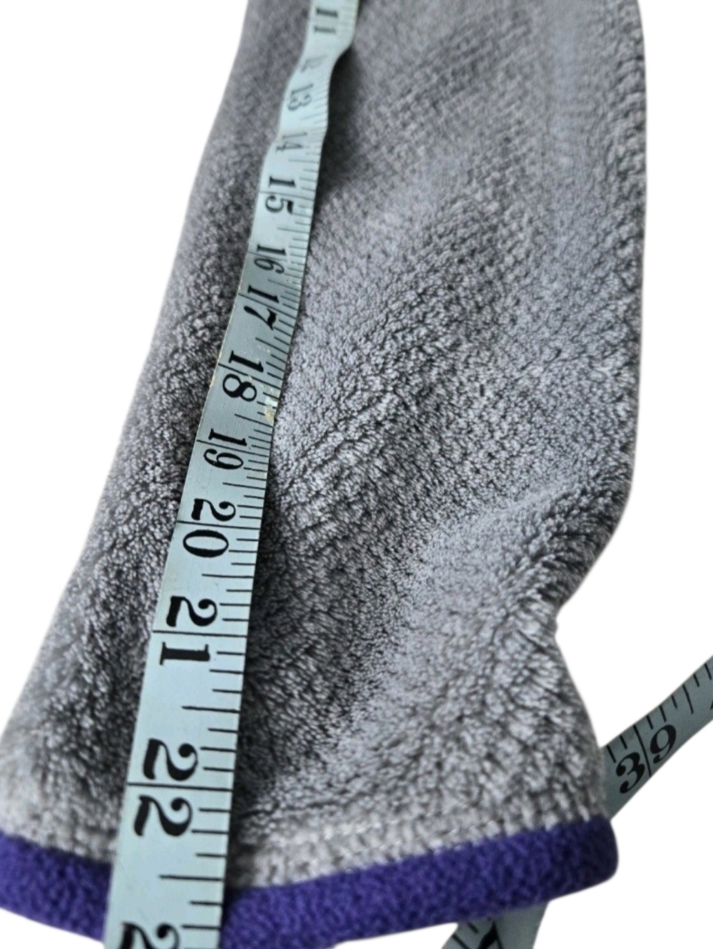 Patagonia Synchilla Snap-T Fleece Pullover Gray Purple Trim Women’s Small - Picture 7 of 8